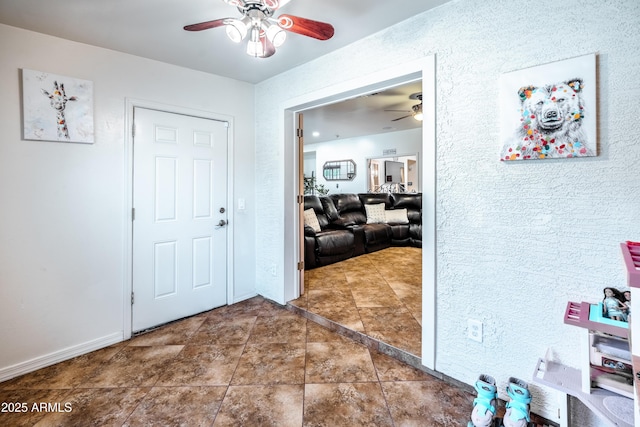 3511 W Allens Peak Dr, San Tan Valley, AZ 85144 - entrance foyer featuring ceiling fan