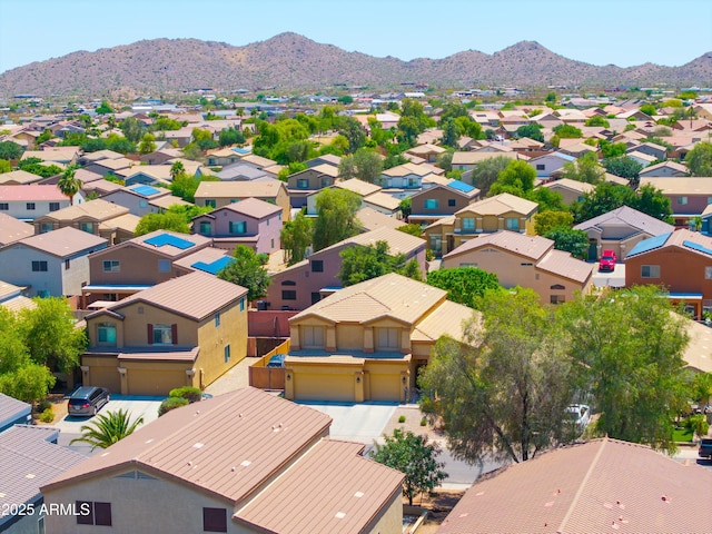 3511 W Allens Peak Dr, San Tan Valley, AZ 85144 - aerial perspective of suburban area featuring mountains