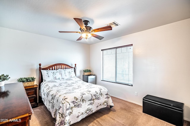 3511 W Allens Peak Dr, San Tan Valley, AZ 85144 - carpeted bedroom featuring baseboards and ceiling fan
