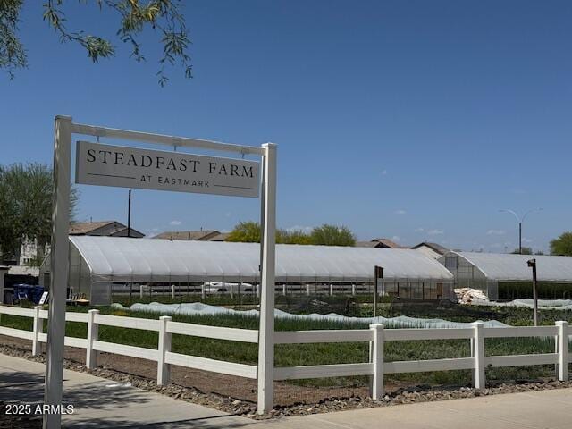 exterior space featuring fence