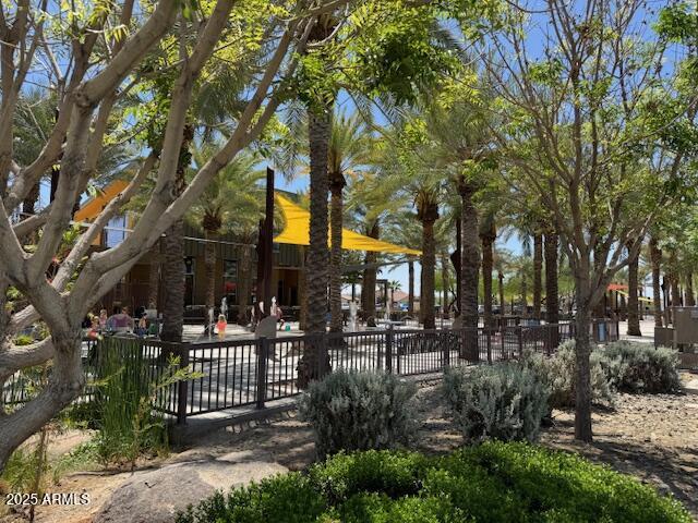 surrounding community with fence
