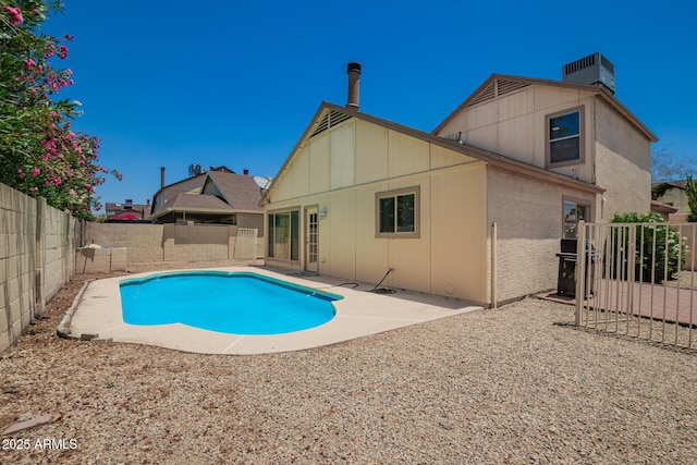 19230 N 5th St, Phoenix, AZ 85024 - view of swimming pool featuring a fenced backyard and a patio area