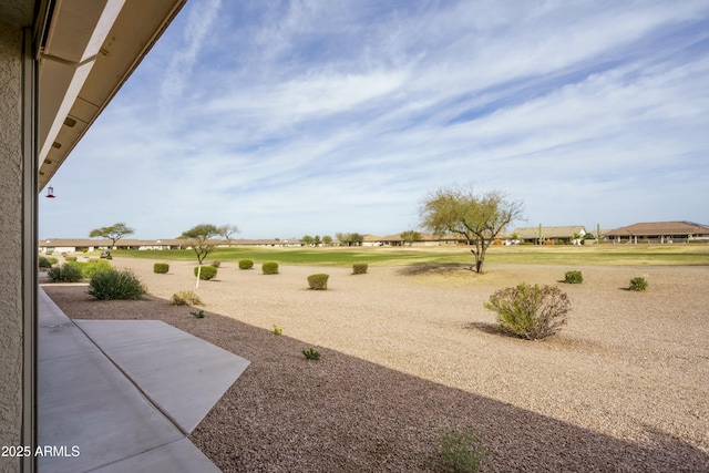 view of yard with a patio