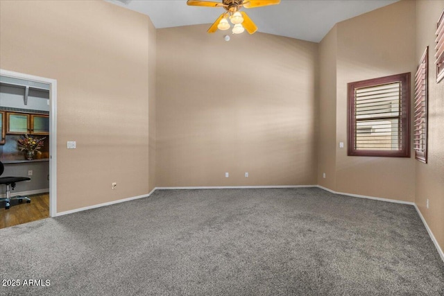10235 E Jerome Ave, Mesa, AZ 85209 - carpeted empty room with ceiling fan and baseboards
