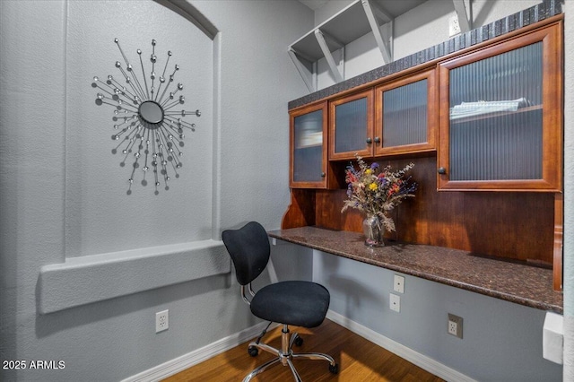 10235 E Jerome Ave, Mesa, AZ 85209 - home office with built in desk and wood finished floors