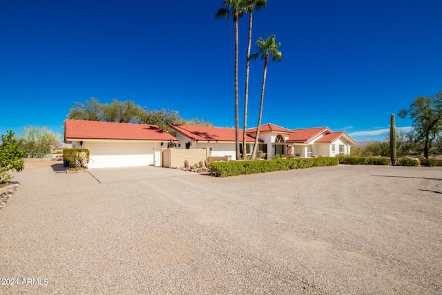 view of front of house featuring a garage