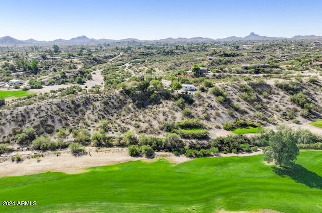 aerial view featuring a mountain view