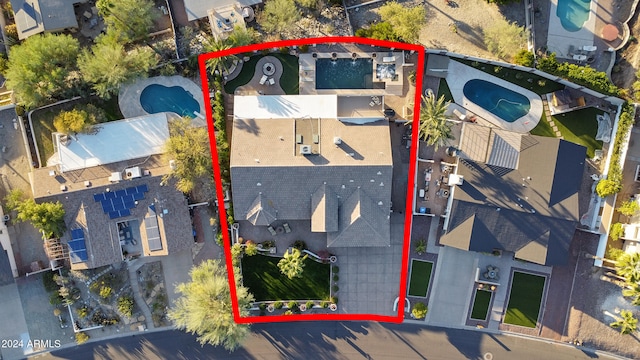 birds eye view of property