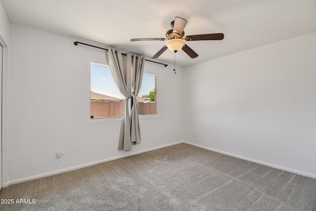 2519 E Geneva Dr, Tempe, AZ 85282 - unfurnished room featuring carpet and a ceiling fan