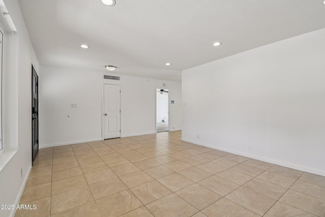 2519 E Geneva Dr, Tempe, AZ 85282 - empty room with recessed lighting and light tile patterned flooring
