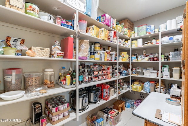 view of pantry