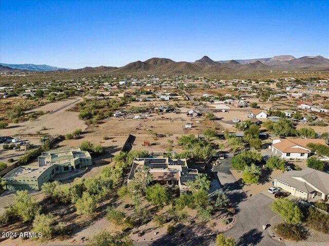 36908 N 19th St, Phoenix, AZ 85086 - aerial overview of property's location featuring a mountain backdrop and nearby suburban area