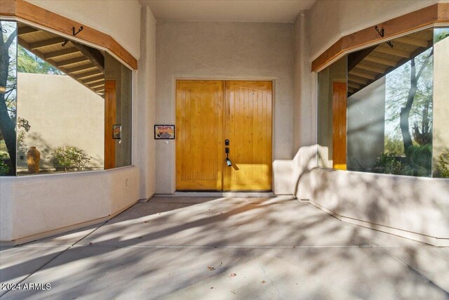 36908 N 19th St, Phoenix, AZ 85086 - property entrance with stucco siding