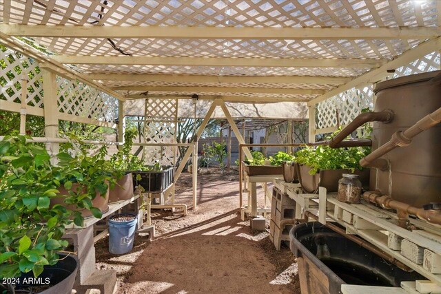 36908 N 19th St, Phoenix, AZ 85086 - view of patio / terrace featuring a pergola