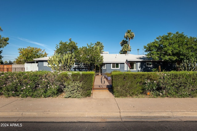 view of front of home