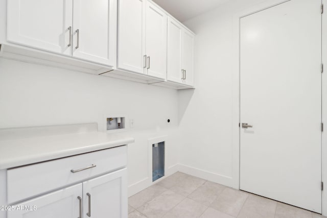 10253 E Ursula Ave, Mesa, AZ 85212 - laundry area featuring cabinet space, hookup for a washing machine, electric dryer hookup, and baseboards