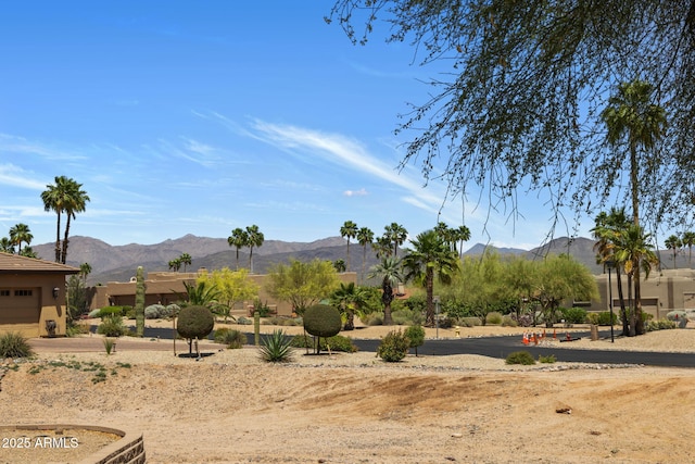 view of mountain background