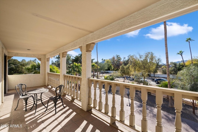 view of balcony