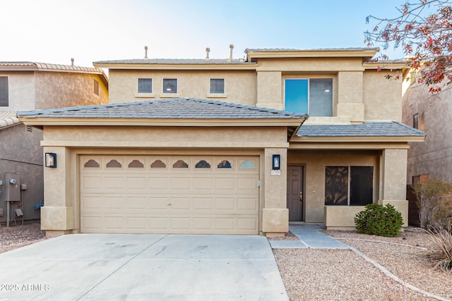 22500 N Greenland Park Dr, Maricopa, AZ 85139 - view of front of home featuring driveway, stucco siding, and an attached garage