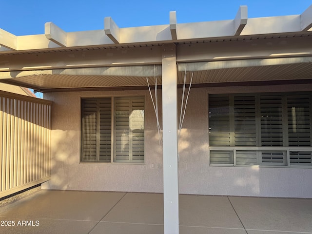 view of property exterior featuring stucco siding