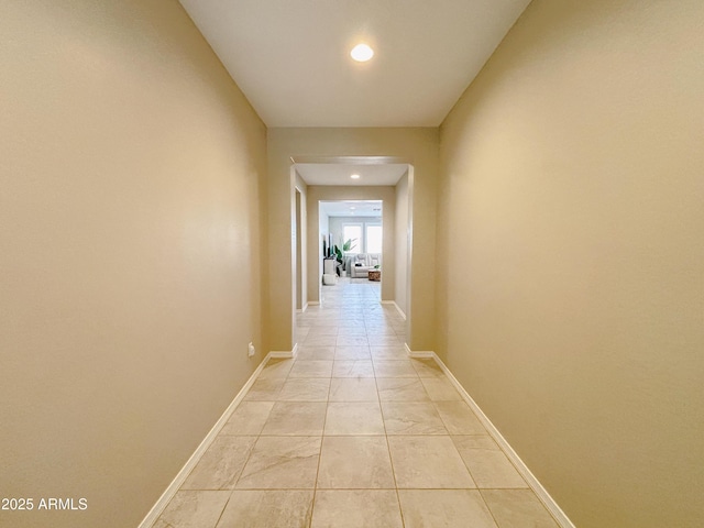 hallway with baseboards