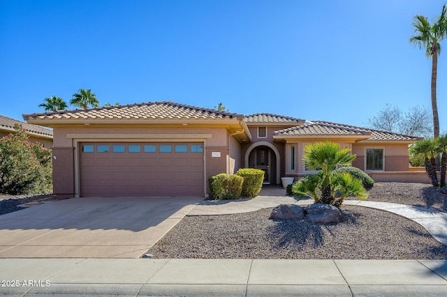 view of front of house featuring a garage