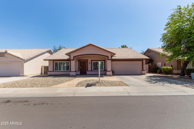 821 E Chicago St, Chandler, AZ 85225 - single story home with a garage, stucco siding, and a tiled roof
