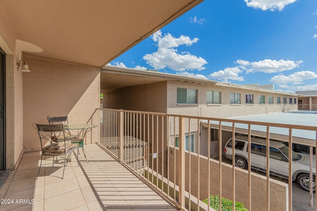 view of balcony