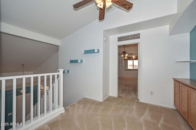 16828 W Windermere Way, Surprise, AZ 85374 - corridor with lofted ceiling, carpet, and an upstairs landing
