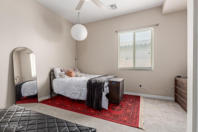 12035 S 186th Ave, Goodyear, AZ 85338 - bedroom featuring carpet floors, baseboards, and ceiling fan