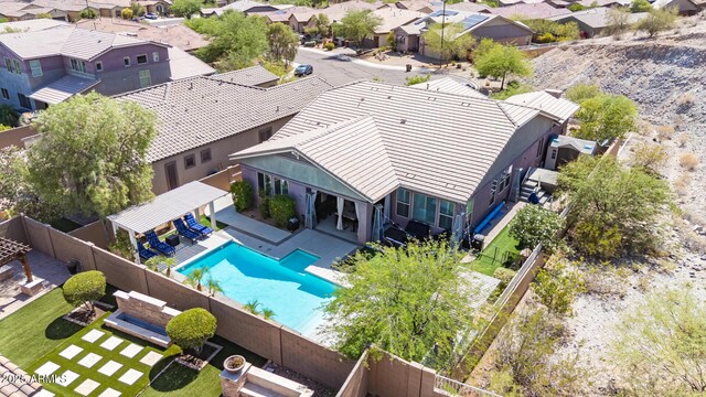 12035 S 186th Ave, Goodyear, AZ 85338 - aerial view of residential area with a pool