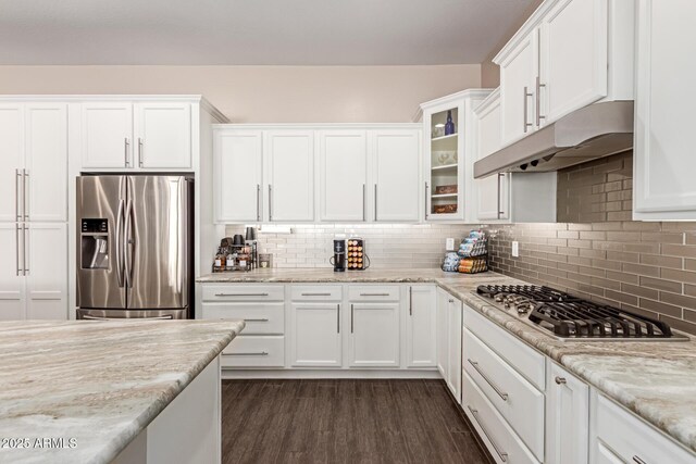 12035 S 186th Ave, Goodyear, AZ 85338 - kitchen with appliances with stainless steel finishes, under cabinet range hood, and white cabinets