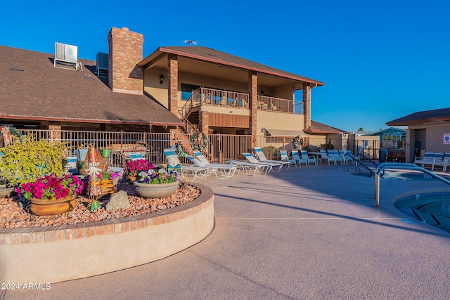 view of pool with a patio area