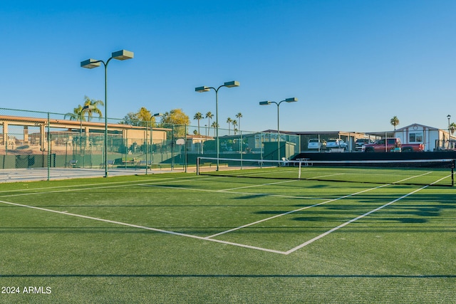 view of tennis court