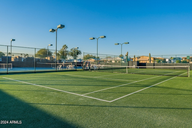 view of tennis court