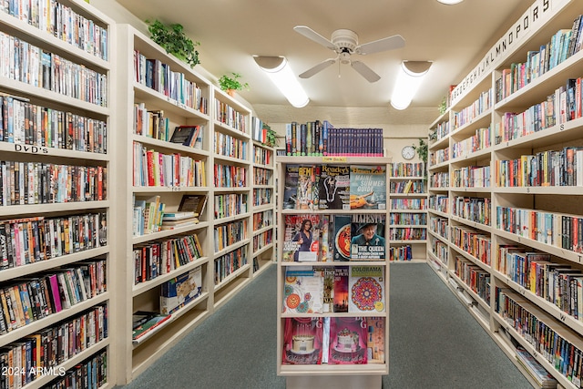 interior space featuring carpet floors