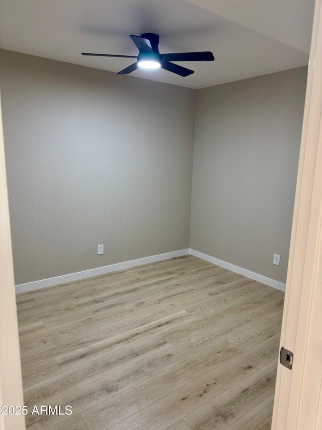 6810 N 35th Ave Unit H, Phoenix, AZ 85017 - unfurnished room with a ceiling fan, light wood finished floors, and baseboards