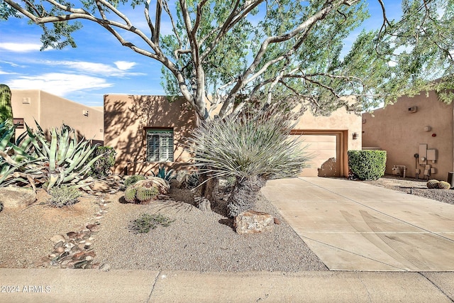 view of adobe home