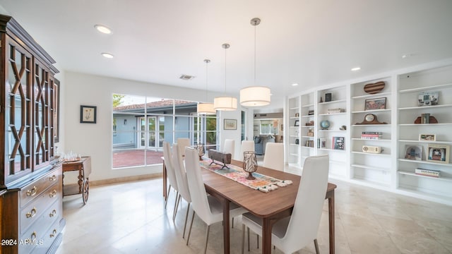 view of dining room