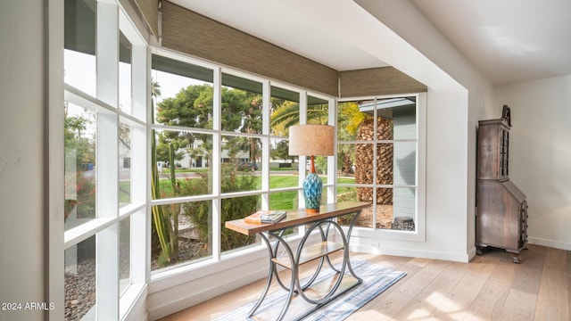 sunroom featuring a wealth of natural light