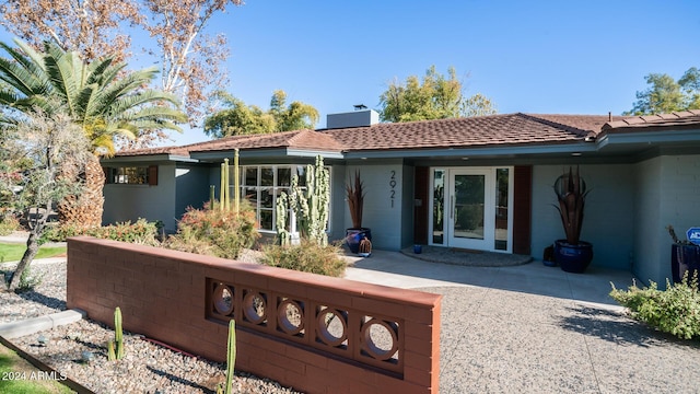 view of rear view of property