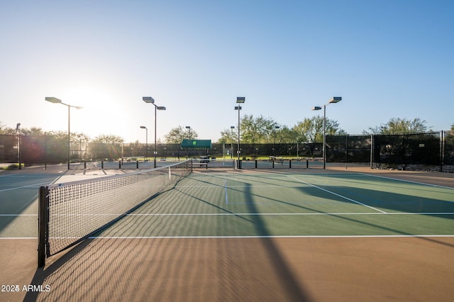 view of tennis court