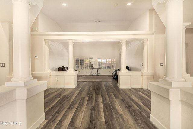 13609 W Vermont Ave, Litchfield Park, AZ 85340 - hallway featuring recessed lighting and dark wood finished floors