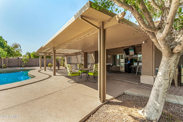 13609 W Vermont Ave, Litchfield Park, AZ 85340 - view of swimming pool with a fenced backyard, a patio, and a fenced in pool