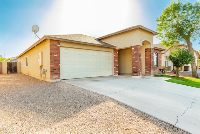 view of front of house featuring a garage