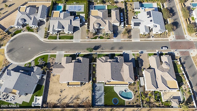 drone / aerial view featuring a residential view