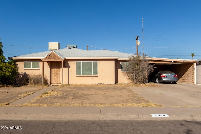 view of ranch-style house