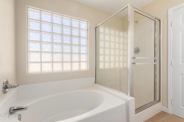 12426 W Adams St, Avondale, AZ 85323 - bathroom featuring a shower stall and a garden tub