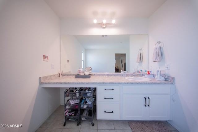 2361 N 212th Dr, Buckeye, AZ 85396 - bathroom with tile patterned flooring and vanity