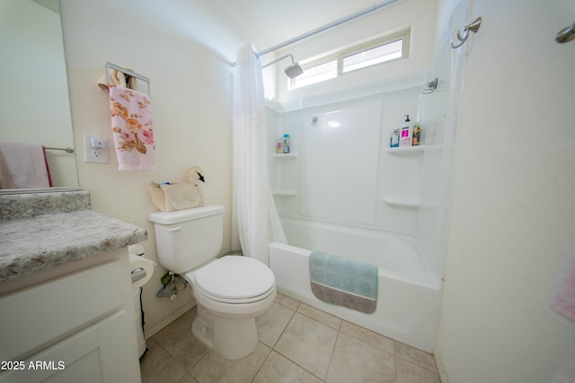 2361 N 212th Dr, Buckeye, AZ 85396 - full bath with vanity, tile patterned flooring, and shower / bath combo